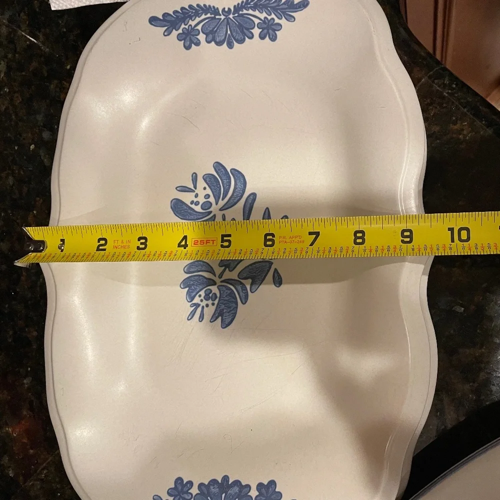 2 pfaltzgraff yorktown rectangle platter